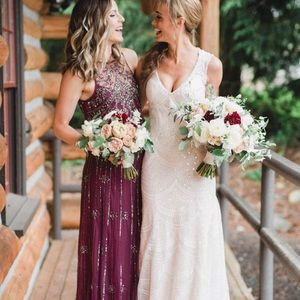 Beautiful beaded gala dress